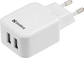 Sandberg AC Charger Dual USB weiß