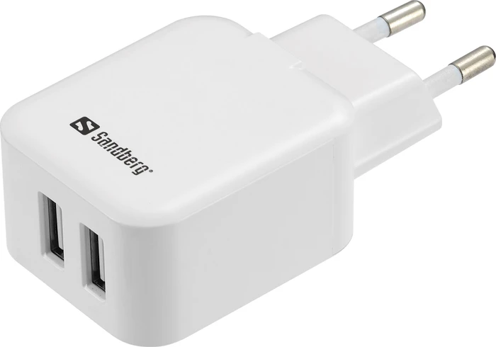 Sandberg AC Charger Dual USB weiß