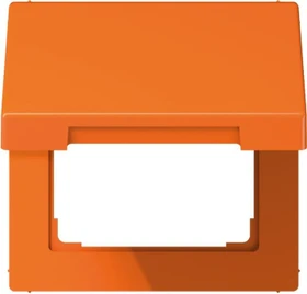 Jung Serie LS Klappdeckel mit Rückstellfeder, orange