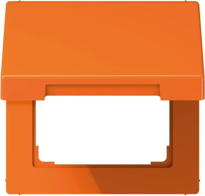 Jung Serie LS Klappdeckel mit Rückstellfeder, orange