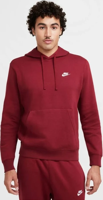 Nike Sportswear Club Fleece Hoodie team red/white (Herren)