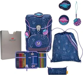 DerDieDas ErgoFlex Easy Deep Ocean Schultaschen-Set, 5-tlg.