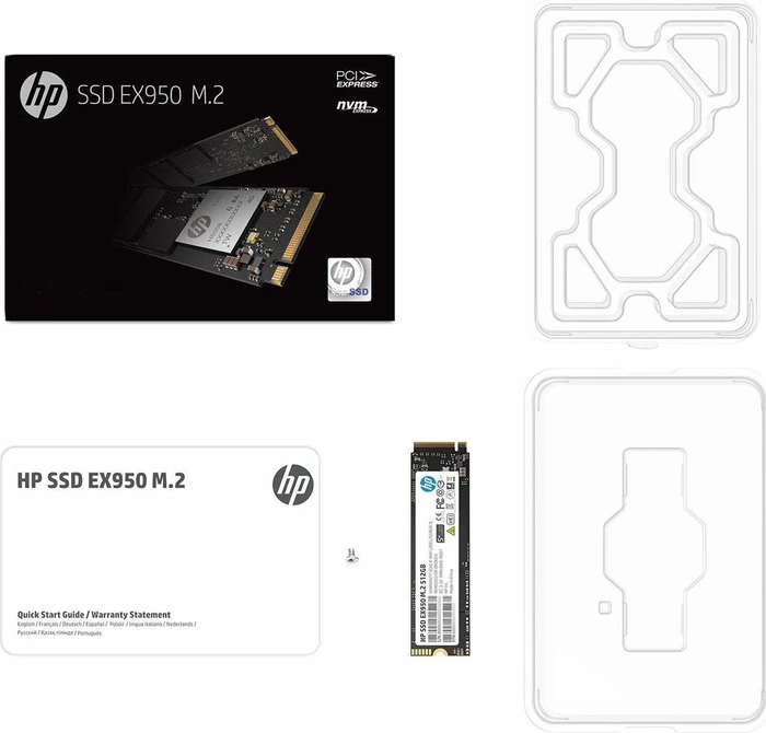 HP SSD EX950 M.2 512GB, M.2 2280 / M-Key / PCIe 3.0 x4