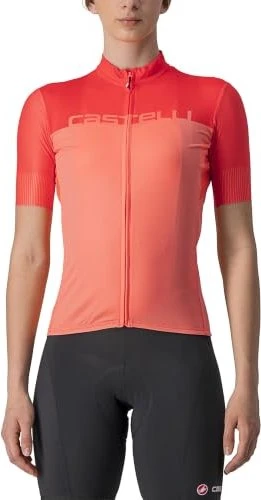 Castelli Velocissima Trikot kurzarm coral flash/brilliant pink (Damen)