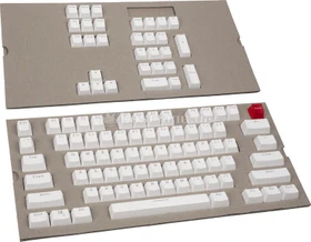 Glorious Keycap Set, Kunststoff (ABS) Double-Shot, weiß, 105 Tasten (104+1), ANSI-US