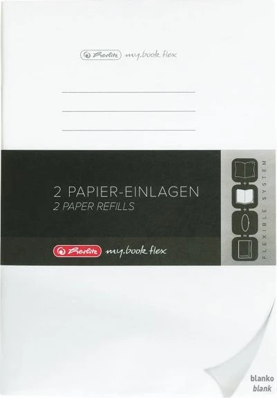 Herlitz my.book Refill flex Papiereinlage, A5, Lineatur 6, 80 Blatt