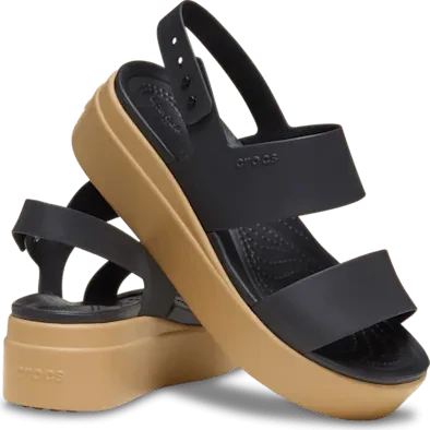 Crocs Brooklyn Low Wedge black/cashew (Damen)