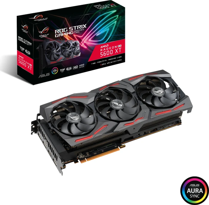 ASUS ROG Strix Radeon RX 5600 XT Top, ROG-STRIX-RX5600XT-T6G-GAMING, 6GB GDDR6, HDMI, 3x DP