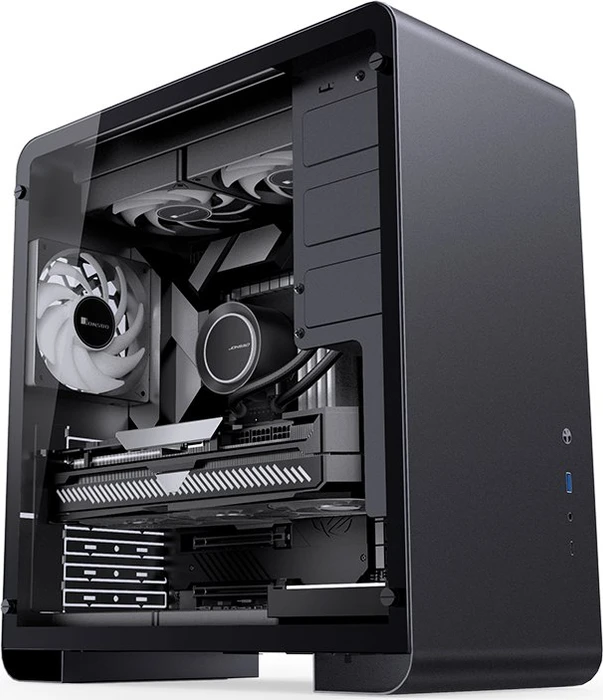 Jonsbo U4 Pro, schwarz, Glasfenster
