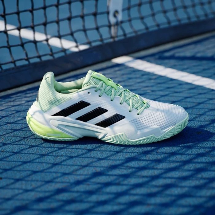 adidas Barricade 13 cloud white/core black/semi green spark (Herren)