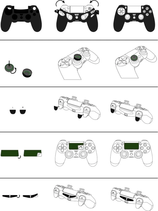 Hama DualShock 4 Controller 7in1 Soccer Zubehör Set (PS4)