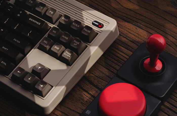 8BitDo Retro Mechanical Keyboard, C64 Edition, beige, Kailh Box V2 WHITE, USB/Bluetooth, US