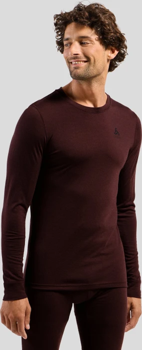 Odlo Natural Merino 200 Baselayer Funktionsshirt langarm fudge (Herren)