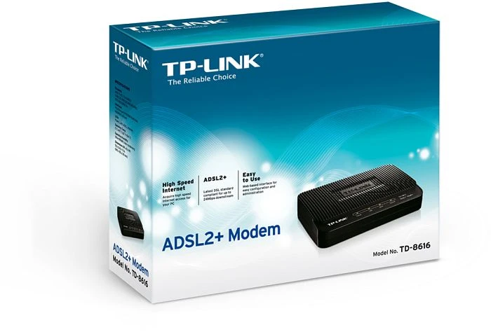 TP-Link TD-8616, ADSL2+ Modem