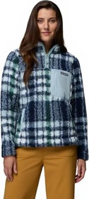 Columbia West Bend II Sherpa Half Zip Fleece Pullover crushed blue/herringplaid (Damen)
