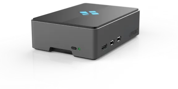 Flirc Gehäuse für Raspberry Pi 5, Kodi Edition, schwarz