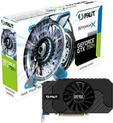 Palit GeForce GTX 750 Ti StormX OC, 2GB GDDR5, VGA, DVI, HDMI