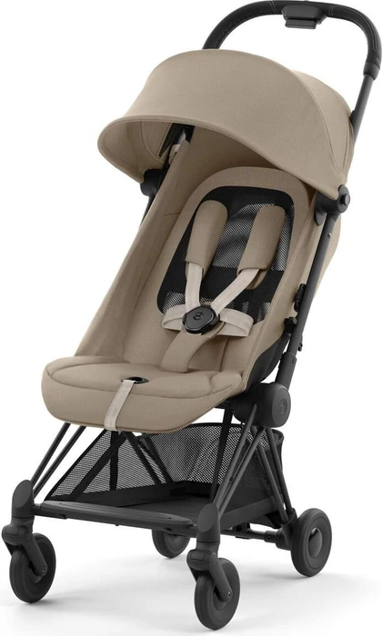 Cybex Coya Matte Black Frame cozy beige