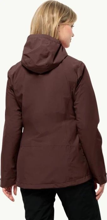 Jack Wolfskin Moonrise 3in1 Funktionsjacke dark maroon (Damen)