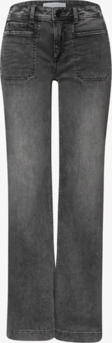 Street One Wide Leg Jeans mid grey washed (Damen)