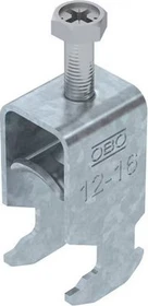 OBO Bettermann Bügelschelle 2056 H-Fuß, 1-fach, Metalldruckwanne, FT