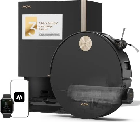Mova S70 Ultra Roller Saug-/Wischroboter schwarz inkl. Absaug-/Reinigungsstation