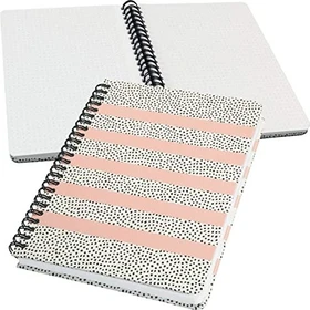 Sigel Jolie Spiral-Notizbuch, A5, punktiert, Hardcover, Motiv Sweet Dots, 120 Blatt