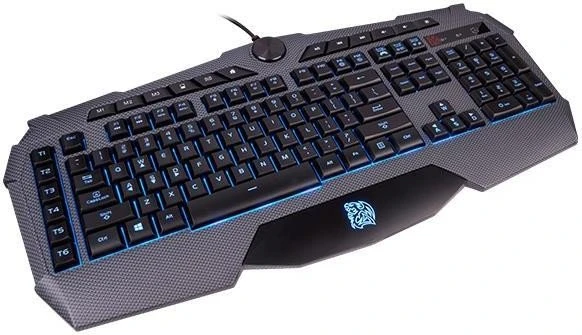 Tt esports Challenger Prime Carbon Edition Gaming Keyboard, USB, DE
