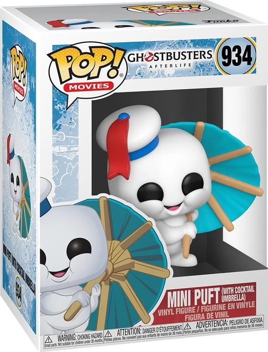 FunKo Pop! Movies - Ghostbusters: Afterlife - Mini Puft with cocktail umbrella