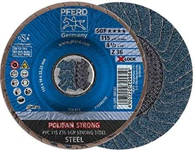 Pferd PFC 115 Z 36 SGP STRONG STEEL/X-LOCK Fächerschleifscheibe K36, 115mm, 10 Stück