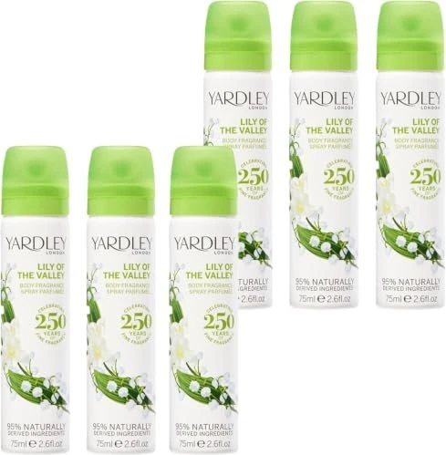 Yardley Lily of the Valley Body Spray, 75ml