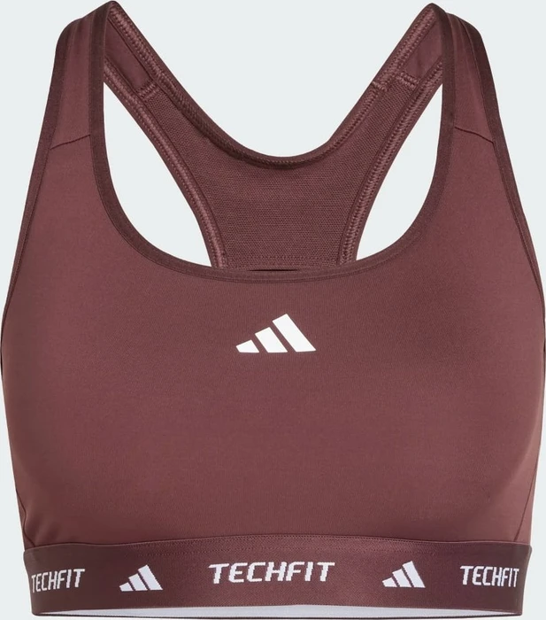 adidas Techfit Sport-BH aurora ruby/brown (Damen)
