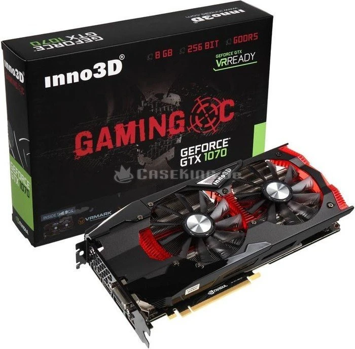 INNO3D GeForce GTX 1070 Gaming OC, 8GB GDDR5, DVI, HDMI, 3x DP