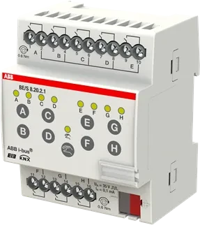 ABB BE/S8.20.2.1 KNX Binäreingang 8-fach, 20V, 4TE REG