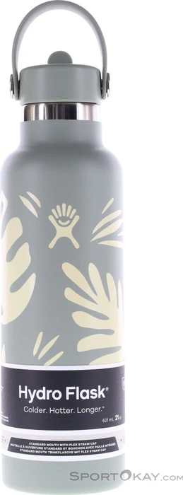 Hydro Flask Standard Mouth Flex Straw Cap Isolierflasche 621ml botanical bliss