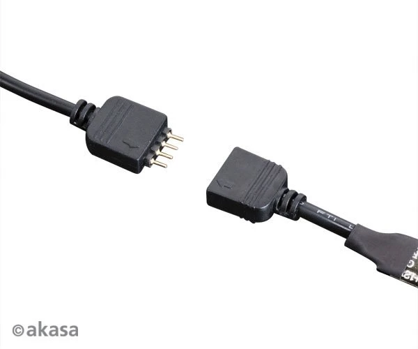 Akasa Vegas, blau beleuchtet, LED-Streifen, 60cm