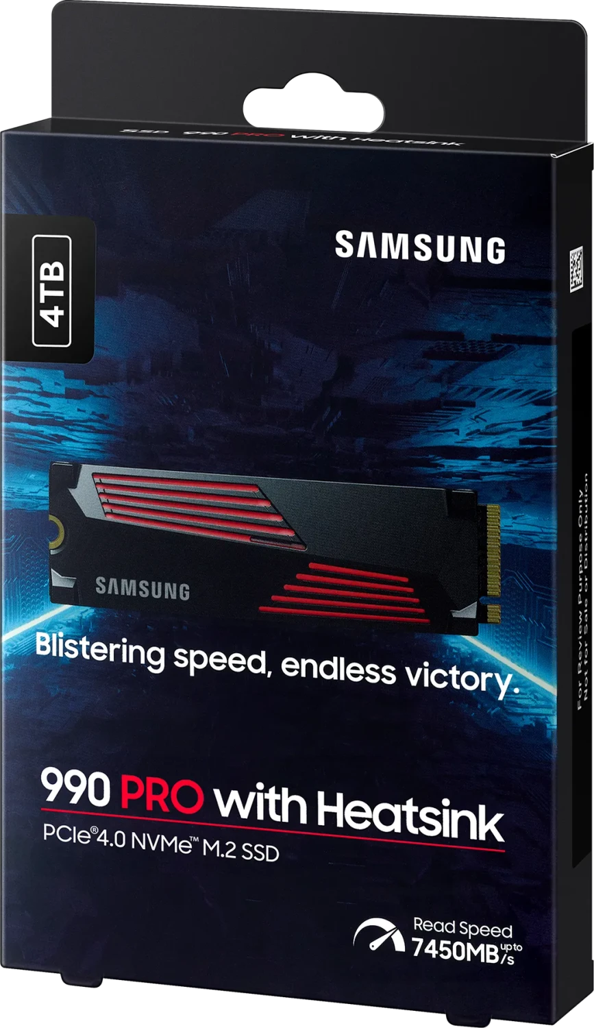 Samsung SSD 990 PRO 4TB, M.2 2280 / M-Key / PCIe 4.0 x4