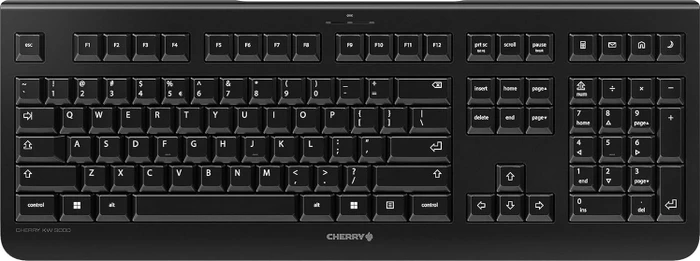 Cherry KW 3000 Silent Wireless Keyboard, schwarz, USB, DE