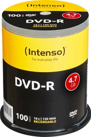 Intenso DVD-R 4.7GB, 16x, 100er Spindel