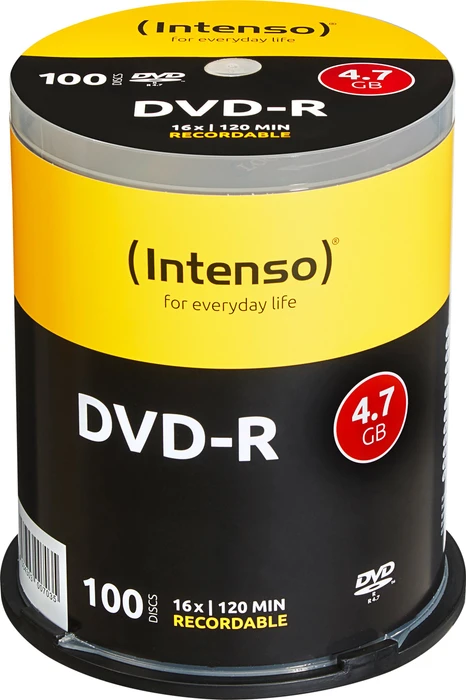 Intenso DVD-R 4.7GB, 16x, 100er Spindel