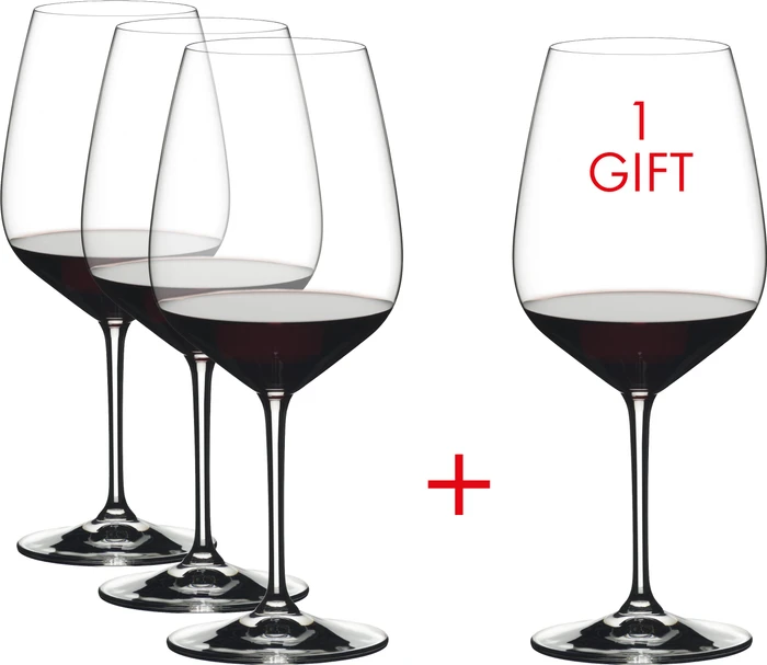 Riedel Heart to Heart Cabernet Sauvignon Glas, 4 Stück