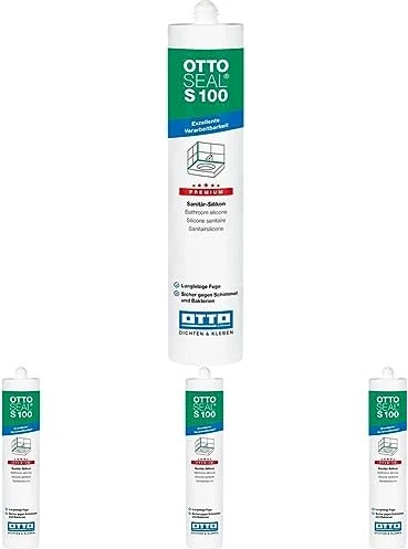 Otto-Chemie Ottoseal S 100 C02 Sanitär-Silikonkleber grau, 300ml