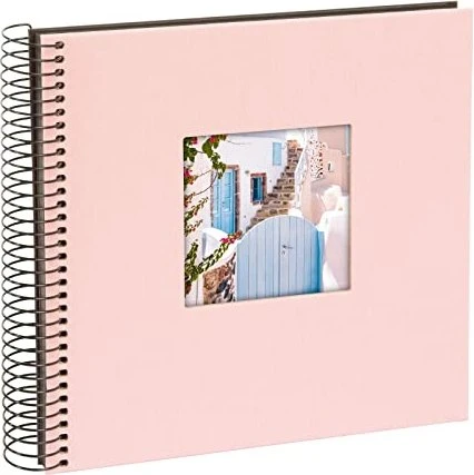 Goldbuch Spiralalbum, 20x20, 40 schwarze Seiten, Bella Vista rosé