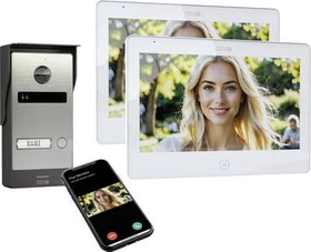 M-E Allviso ALL-V10B-2M10W-IPS Video-Türsprechanlage 1-Familienhaus Edelstahl, Set