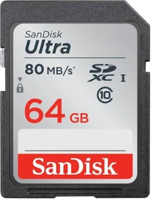 SanDisk Ultra R80 64GB, UHS-I, Class 10