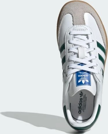 adidas Samba OG cloud white/collegiate green/gum (Junior)