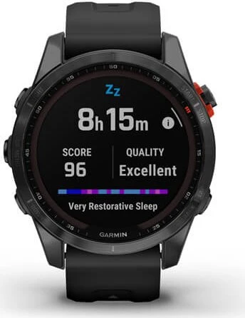 Garmin Fenix 7S Solar slate grey/black