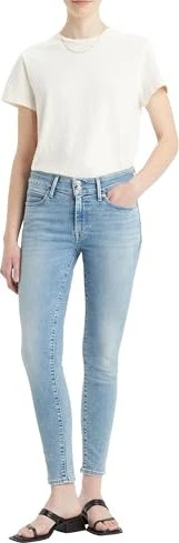 Levi's 711 Skinny Double Button Jeans blue wave light (Damen)