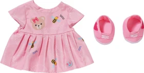 Zapf creation BABY born Mode - Bärenkleid rosa 43cm