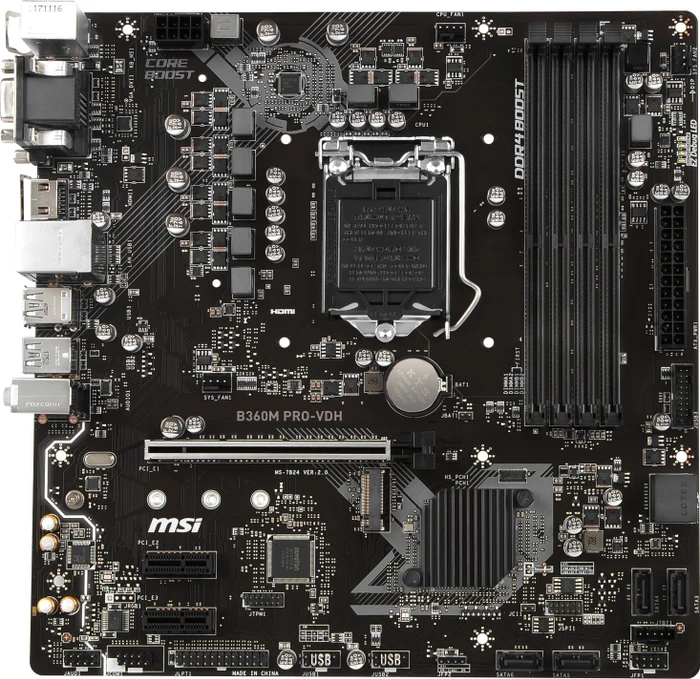 MSI B360M Pro-VDH (Intel 1151 v2)